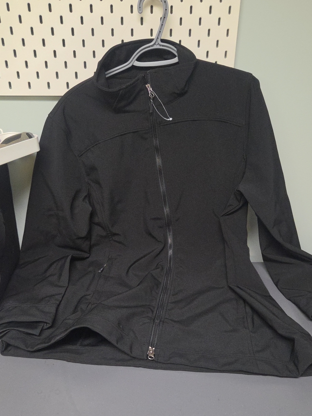 Women's Black Utility Zip Jacket